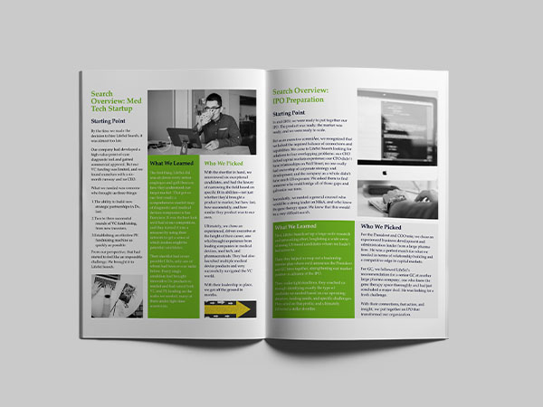 Executive Search Booklet project